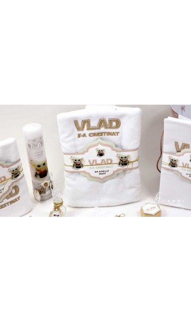Trusou botez baieti personalizat cu Baby Yoda 23